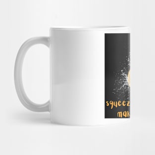 orange splash Mug